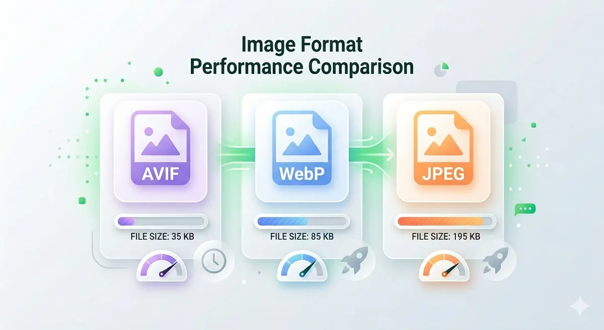 AVIF vs WebP vs JPEG: Best Image Format for Web Speed in 2026